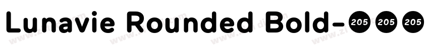 Lunavie Rounded Bold字体转换